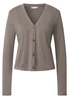 Street One - Trendy T-shirt korte mouw - Beige - silk look short jacket - A323536