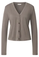 Street One - Trendy T-shirt korte mouw - Beige - silk look short jacket - A323536