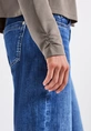 Street One - Trendy T-shirt korte mouw - Beige - silk look short jacket - A323536
