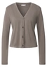 Street One - Trendy T-shirt korte mouw - Beige - silk look short jacket - A323536