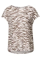 Street One - Trendy T-shirt korte mouw - Bruin - printed mat-mix shirt w.boat-n - A323569 printed ma