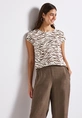 Street One - Trendy T-shirt korte mouw - Bruin - printed mat-mix shirt w.boat-n - A323569 printed ma