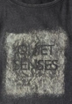Street One - Trendy T-shirt korte mouw - Grijs - washed shirt w.stud wording - A323342
