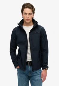 Superdry - Herenjas - Marineblauw - Hooded Soft Shell Trekker Jkt - M5012103A
