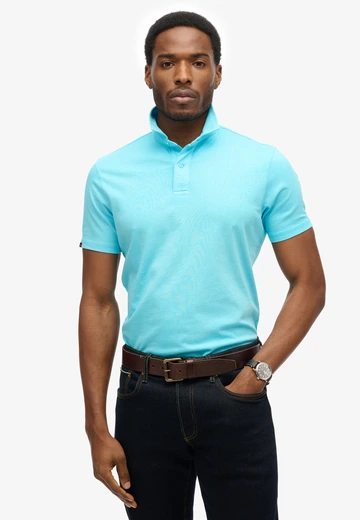 Superdry - Polo - Blauw - Essential Jersey Polo - M1110440A