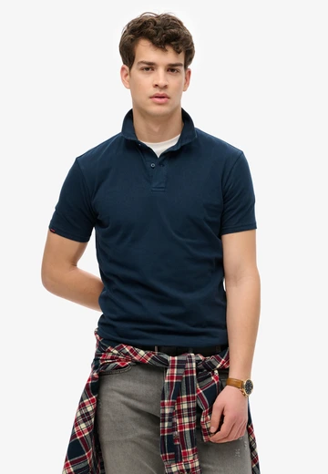 Superdry - Polo - Marineblauw - Essential Jersey Polo - M1110440A