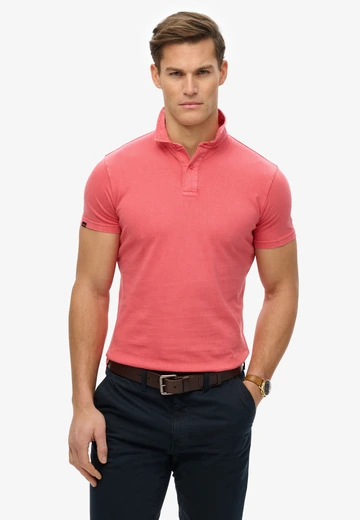 Superdry - Polo - Rood - Essential Jersey Polo - M1110440A