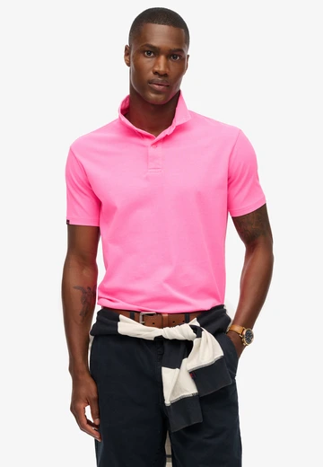 Superdry - Polo - Roze - Essential Jersey Polo - M1110440A