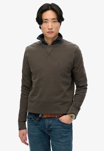 Superdry - Sweater lange mouw - Zwart - Classic Essential Sweatshirt - M2014174A
