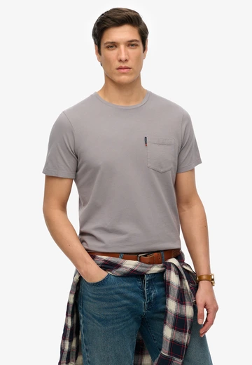 Superdry - T-shirt korte mouw - Groen - Classic Essential Pocket Tee - M1012206A
