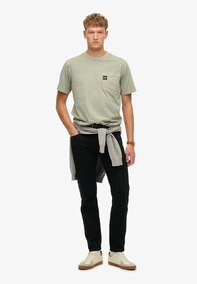 Superdry - T-shirt korte mouw - Groen - Contrast Stitch Pocket T-Shirt - M1012079A