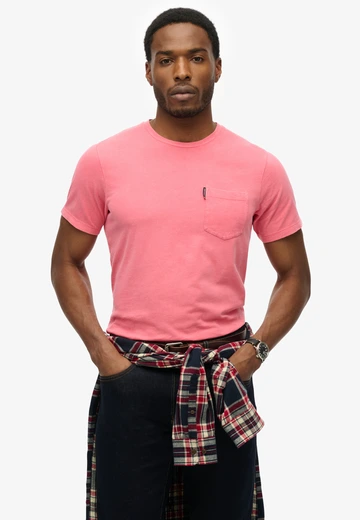 Superdry - T-shirt korte mouw - Rood - Classic Essential Pocket Tee - M1012206A