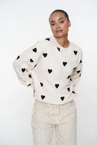 Sweater hearts terry
