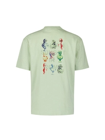 T-shirt crewneck slub placed p