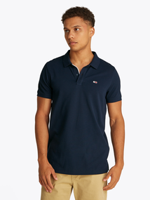 Tommy Hilfiger - Polo korte mouw - Marineblauw - Tommy Jeans Men - TJM SLIM PLACKET POLO EXT