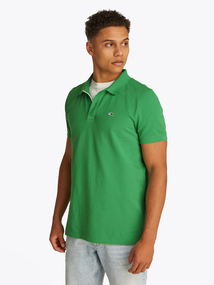 Tommy Hilfiger - Polo korte mouw - Middengroen - Tommy Jeans Men - TJM SLIM PLACKET POLO EXT