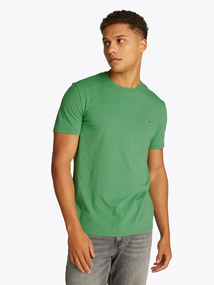 Tommy Hilfiger - T-shirt korte mouw - Donkergroen - Tommy Jeans Men - TJM XSLIM JASPE HTR TEE EXT
