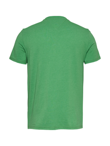 Tommy Hilfiger - T-shirt korte mouw - Donkergroen - Tommy Jeans Men - TJM XSLIM JASPE HTR TEE EXT