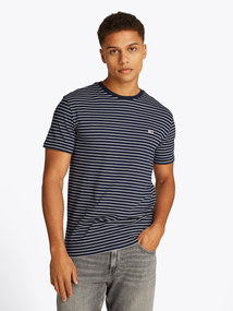 Tommy Hilfiger - T-shirt korte mouw - Marineblauw - Tommy Jeans Men - TJM SLIM STRIPE TEE