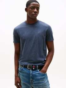 Tommy Hilfiger - T-shirt korte mouw - Marineblauw - Tommy Jeans Men - TJM XSLIM JASPE HTR TEE EXT