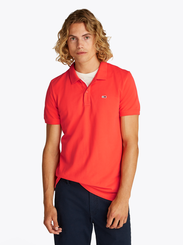 TOMMY JEANS - Polo - Koraal - Tjm Slim Placket Polo - Dm0Dm20676