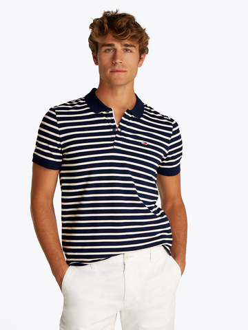 TOMMY JEANS - Polo - Marineblauw - Tjm Slim Placket Polo - Dm0Dm20676