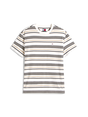 Tommy Jeans - T-shirt korte mouw - Beige - Reg S Flag Stripe Tee - Dm0Dm21784