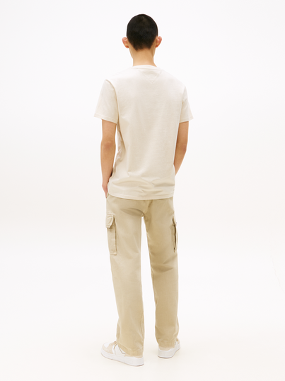 Tommy Jeans - T-shirt korte mouw - Camel - Dm0Dm21586 - Reg Small Motif Tee Ext