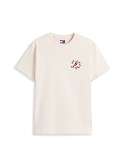 Tommy Jeans - T-shirt korte mouw - Camel - Dm0Dm21586 - Reg Small Motif Tee Ext