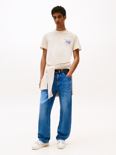 Tommy Jeans - T-shirt korte mouw - Camel - Reg Stack Backprint Tee Ext - Dm0Dm21589