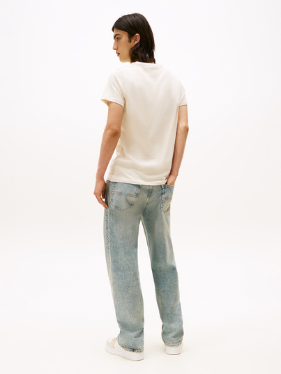 Tommy Jeans - T-shirt korte mouw - Camel - Xslim Jersey Tee Ext - Dm0Dm04411
