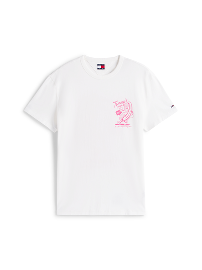 Tommy Jeans - T-shirt korte mouw - Ecru - Reg Novelty Fair Tee Ext - Dm0Dm21829