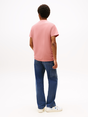 Tommy Jeans - T-shirt korte mouw - Fuchsia - Dm0Dm21780 - Slim Linear Chest Tee Ext