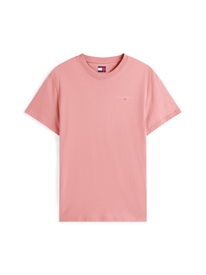Tommy Jeans - T-shirt korte mouw - Fuchsia - Dm0Dm21780 - Slim Linear Chest Tee Ext