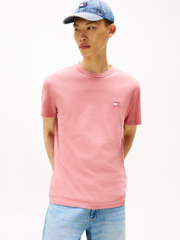Tommy Jeans - T-shirt korte mouw - Fuchsia - Reg Badge Tee Ext - Dm0Dm20322