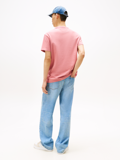 Tommy Jeans - T-shirt korte mouw - Fuchsia - Reg Badge Tee Ext - Dm0Dm20322
