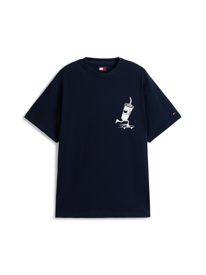 Tommy Jeans - T-shirt korte mouw - Marineblauw - Dm0Dm21830 - Rlx Skater Back Graphic Tee