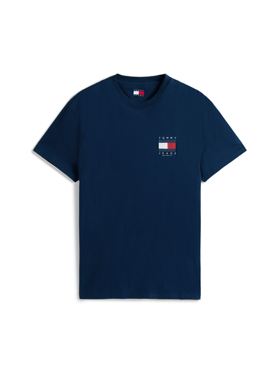 Tommy Jeans - T-shirt korte mouw - Marineblauw - Reg Flag Graph Bckprnt T Ext - Dm0Dm21910