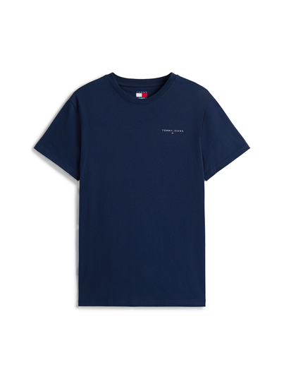 Tommy Jeans - T-shirt korte mouw - Marineblauw - Slim Linear Chest Tee Ext - Dm0Dm21780
