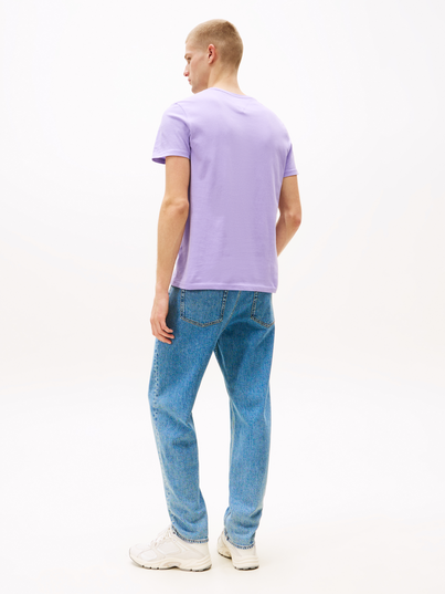 Tommy Jeans - T-shirt korte mouw - Paars - Dm0Dm04411 - Xslim Jersey Tee Ext