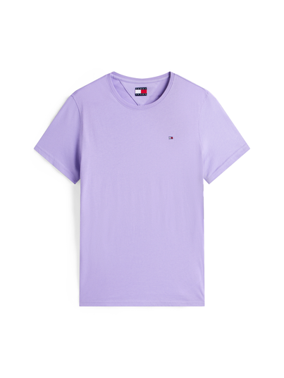 Tommy Jeans - T-shirt korte mouw - Paars - Dm0Dm04411 - Xslim Jersey Tee Ext