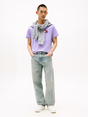 Tommy Jeans - T-shirt korte mouw - Paars - Dm0Dm20740 - Slim Essential Flag Tee Ext