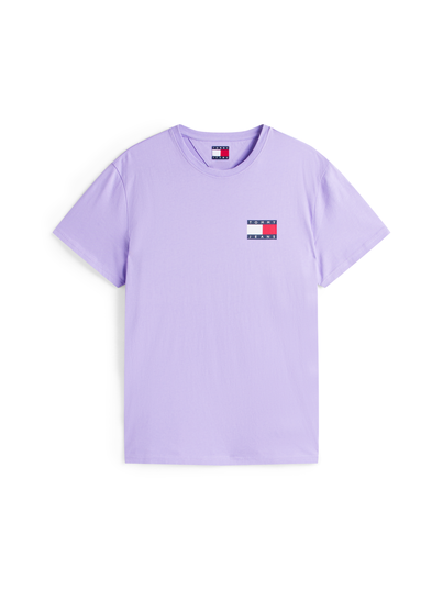 Tommy Jeans - T-shirt korte mouw - Paars - Dm0Dm20740 - Slim Essential Flag Tee Ext