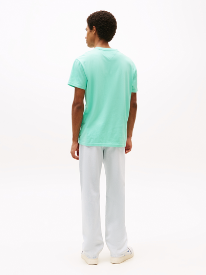 Tommy Jeans - T-shirt korte mouw - Petrol - Reg Tommy Dna Flag Tee Ext - Dm0Dm21941
