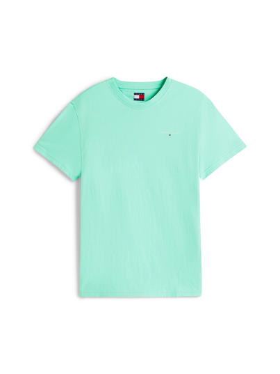 Tommy Jeans - T-shirt korte mouw - Petrol - Slim Linear Chest Tee Ext - Dm0Dm21780
