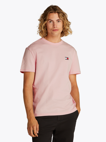 TOMMY JEANS - T-shirt korte mouw - Roze - Tjm Reg Badge Tee - Dm0Dm20322