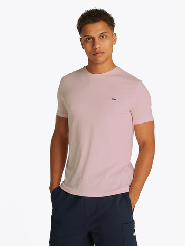 TOMMY JEANS - T-shirt korte mouw - Roze - Tjm Xslim Jaspe Htr Tee - Dm0Dm20363