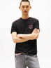Tommy Jeans - T-shirt korte mouw - Zwart - Dm0Dm21586 - Reg Small Motif Tee Ext