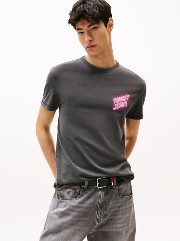 Tommy Jeans - T-shirt korte mouw - Zwart - Reg Novelty Fair Tee Ext - Dm0Dm21829