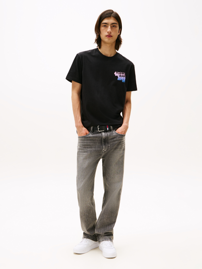 Tommy Jeans - T-shirt korte mouw - Zwart - Reg Stack Backprint Tee Ext - Dm0Dm21589